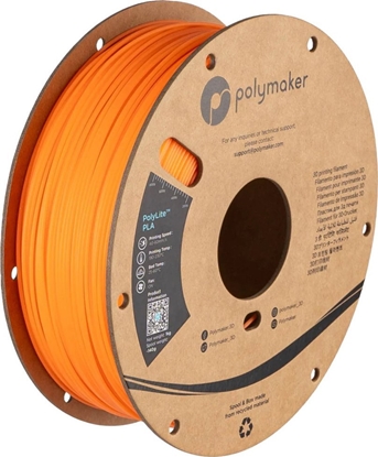 Attēls no Filament Polymaker PolyLite Luminous PLA 1,75mm 1kg - Orange}