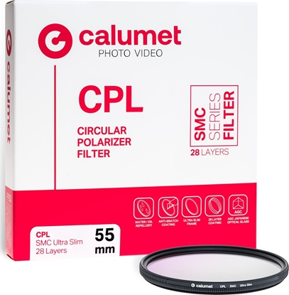 Изображение Filtr Calumet Calumet Filtr CPL SMC 55 mm Ultra Slim 28 Layers