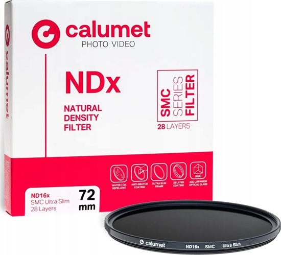 Изображение Filtr Calumet Calumet Filtr ND16x SMC 72 mm Ultra Slim 28 Layers