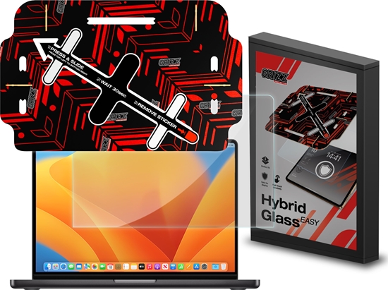 Изображение Filtr GrizzGlass Szko hybrydowe GrizzGlass HybridGlass Easy do Apple MacBook Pro 16" 2023