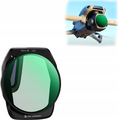 Attēls no Filtr Kf FILTR Polaryzacyjny CPL ULTRA HD 8K NANO-X do Drona DJI AIR 3S K&F CONCEPT KF01.2878
