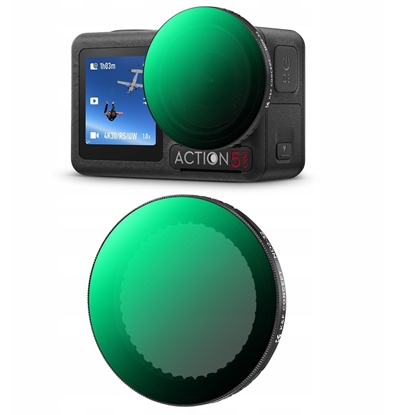 Изображение Filtr Peny Szary Typ Fader Regulowany Nd2-32 Do Dji Osmo Action 3 4 5 Pro / Kf01.2752