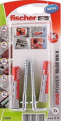 Изображение Fischer FISCHER KOEK DUOPOWER  10x50 Z HAKIEM PROSTYM /2szt.