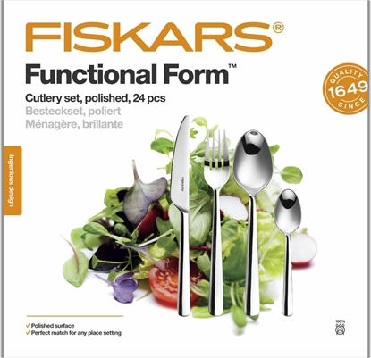 Attēls no Fiskars FS.CUTLERY SET 24 pcs. SHINY FF