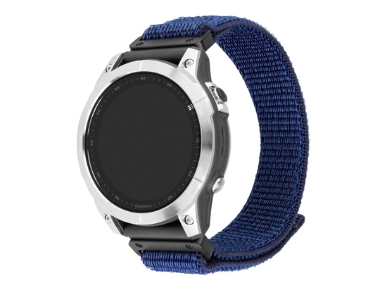 Picture of Fixed | Sporty Strap for Garmin QuickFit 22mm | 160-210 mm | Dark blue | Nylon