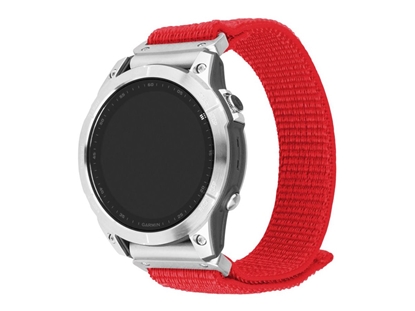 Picture of Fixed | Sporty Strap for Garmin QuickFit 22mm | 160-210 mm | Red | Nylon