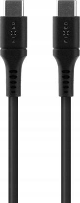Attēls no FIXED Liquid Silicone Cable USB-C/USB-C, 0,5m, 60W, Black | Fixed