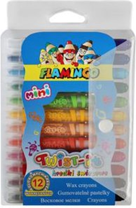 Изображение Flamingo Kredki 12 kolorw Twist-it