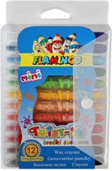 Изображение Flamingo Kredki 12 kolorw Twist-it