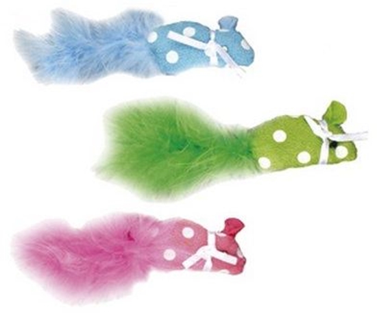 Picture of Flamingo Myszka z piórkiem kolor mix