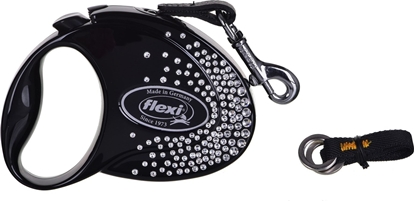 Picture of Flexi FLEXI Smycz Glam Splash Crystal, S TAMA 3 m, czarna