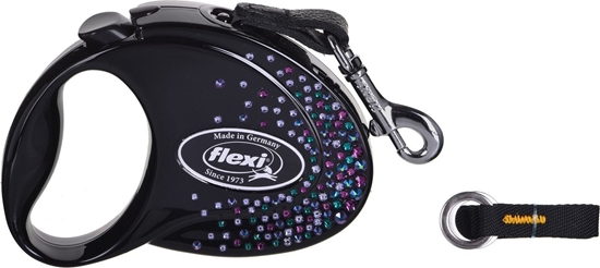Picture of Flexi FLEXI Smycz Glam Splash Mystic, S TAMA 3 m, czarna