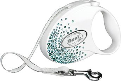 Picture of Flexi Smycz dla psa Glam Splash Leaf biaa 5m