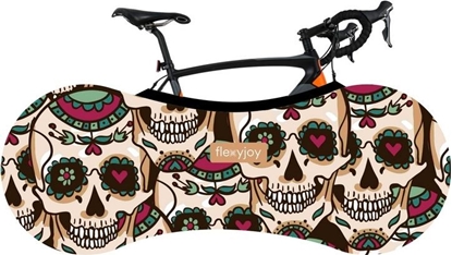 Attēls no FlexyJoy Elastyczny, uniwersalny pokrowiec rowerowy z systemem atwego zakadania i etui transportowym (FJB751)