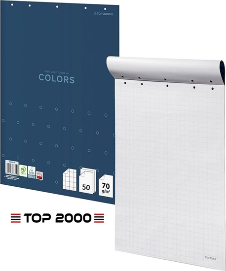 Picture of Flipchart Top 2000 Blok do flipchartu Top 2000 Colors 64x90cm kratka (50)