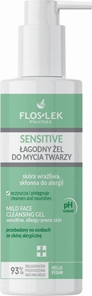 Picture of Floslek Flos-Lek Pharma, Sensitive agodny el do mycia twarzy skóra wraliwa skonna do alergii, 175 ml - Dugi termin wanoci!