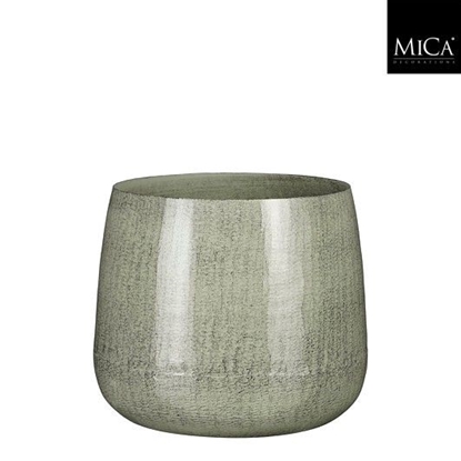 Picture of Flowerpot Mica Benson 1071766  metal  Ø 12 cm  gray