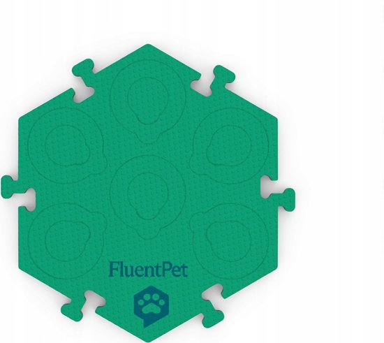 Изображение FluentPet - HexTile Flex - piankowa mata do przycisków - zielona