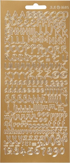 Picture of Focus Focus Stickers Silver Letters Design 3