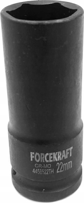 Attēls no Forcekraft Nasadka udarowa gboka cienkocienna 1/2" 22mm (6-ktna)