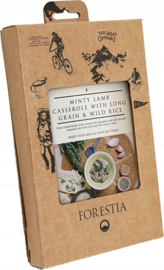 Picture of Forestia Zapiekanka z jagnicin w sosie mitowym z ryem, 350g, [Minsillia lamb'casserole long grain rice - SH]