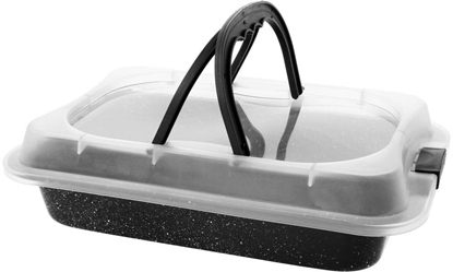 Picture of FORMA BLACHA DO PIECZENIA 36X24X5CM Z POKRYW, POWOKA NON-STICK BRUNBESTE BB-2540