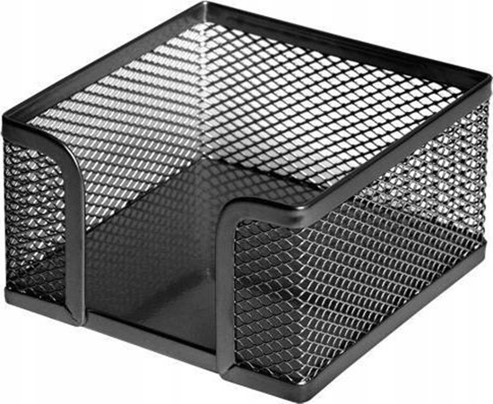 Picture of Forofis Pojemnik na kostk biurow 95x95mm FOROFIS 91304 czarny metalowy