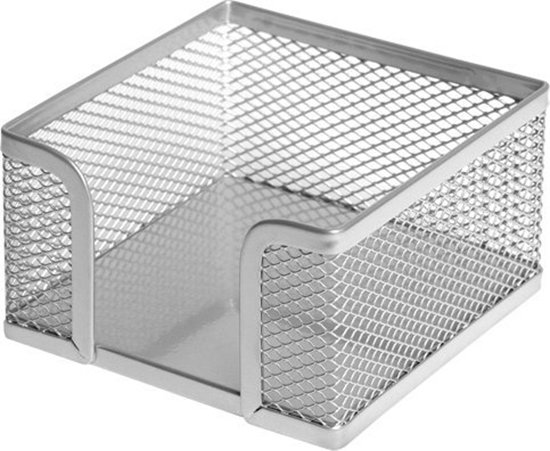 Picture of Forofis Pojemnik na kostk biurow 95x95mm FOROFIS 91305 srebrny metalowy