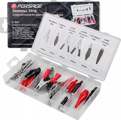 Изображение Forsage Konektory "krokodylki" zakuwane do przewodów 24el.