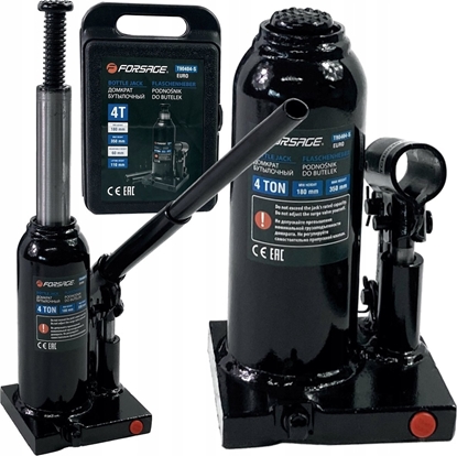 Изображение Forsage Lewarek hydrauliczny  4t z zaworem  (h min 180mm, h max 340mm) w walizce