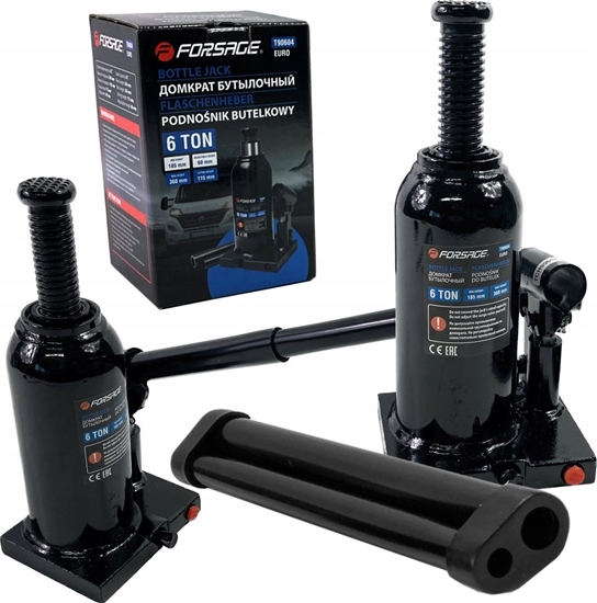 Изображение Forsage Lewarek hydrauliczny  6t z zaworem (h min 185mm, h max 355mm)