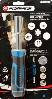 Attēls no Forsage Rkoje podwietlana 4 LED z uniwersalnym chwytakiem do rub i nakrtek