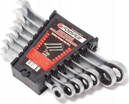 Attēls no Forsage Zestaw kluczy pasko-oczkowych z grzechotk 7el. (8-19mm)