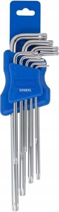 Attēls no Forsage Zestaw kluczy TORX ekstra dugich 9el. (T10, T15, T20, T25, T27, T30, T40, T45, T50)