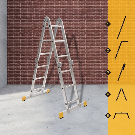 Изображение Forte UNIVERSAL JOIMTED 4-ELEMENT LADDER 4X3