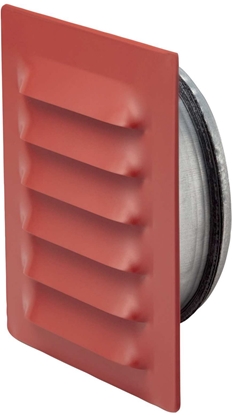 Picture of FRESH Murrist i metal 145x145 mm med Ø100 mm studs, rød.