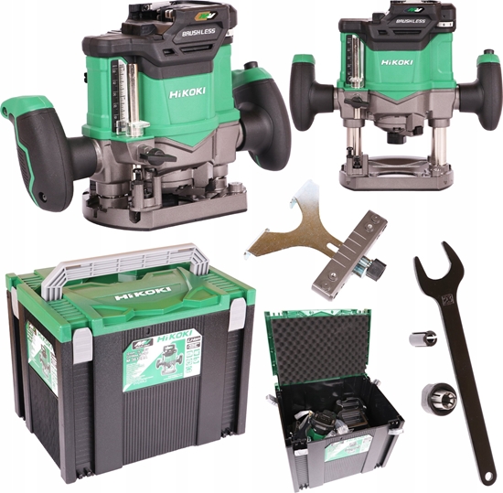 Изображение Frezarka Hikoki HIKOKI.UPPER MILLING MACHINE 36V M3612DAW2Z BL MULTIVOLT HITSYSTEM 6-8mm