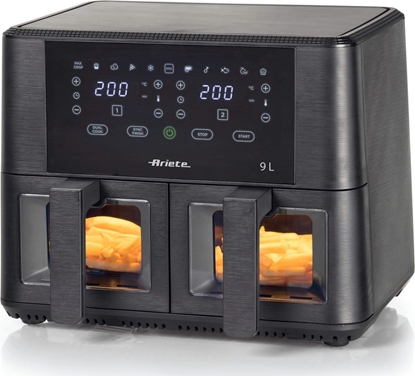Attēls no Frytkownica beztuszczowa Ariete Ariete 4631/00 Podwójny 9 l 2400 W Frytkownica na gorce powietrze Czarny