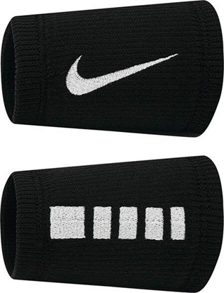 Picture of Frotki na nadgarstek Nike Elite Doublewide Wristbans 2 szt. czarno-biaa N1006700010OS