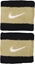 Picture of Frotki na nadgarstek Nike Swoosh Wristbands 2 szt. czarno-zote N0001565055OS