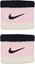 Attēls no Frotki na nadgarstki Nike Swoosh Wristbands 2 szt. czarno-róowo-biae N0001565641