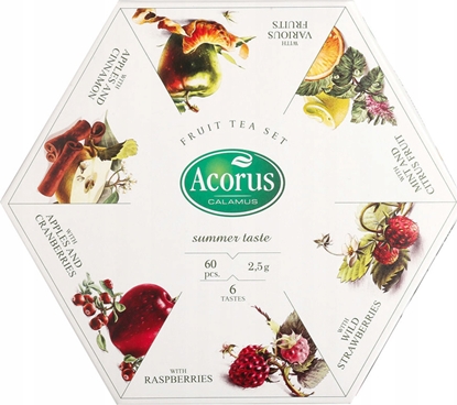 Attēls no Fruit tea set ACORUS Summer Taste, 60 pcs.