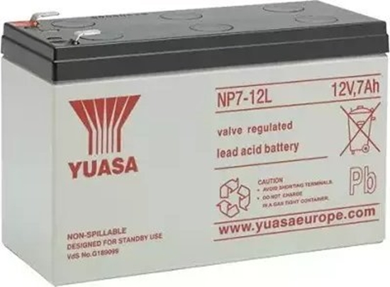Picture of Fukawa Baterie - YUASA NP7-12L (12V/7Ah - Faston F2 250), ivotnost 5let