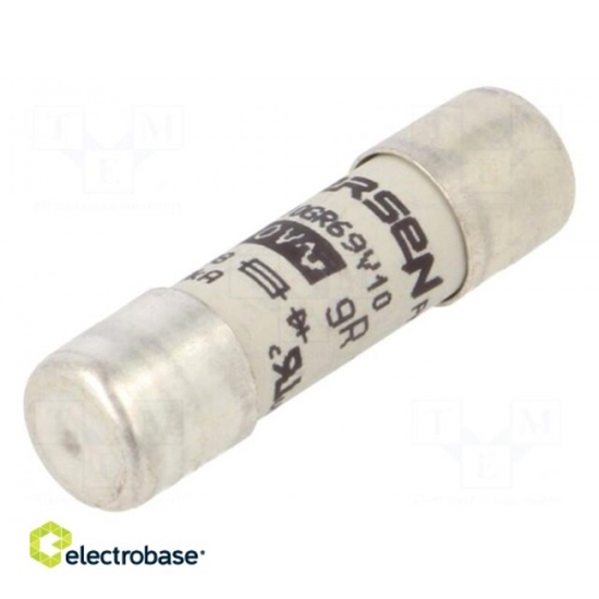 Picture of Fuse: fuse | gR,ultra rapid | 10A | 690VAC | 10x38mm