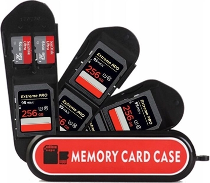 Picture of Futera Case Etui Pudeko Box Na Karty Pamici 5x Sd Sdhc Sdxc + 2x Microsd / Kh4 - Typ A