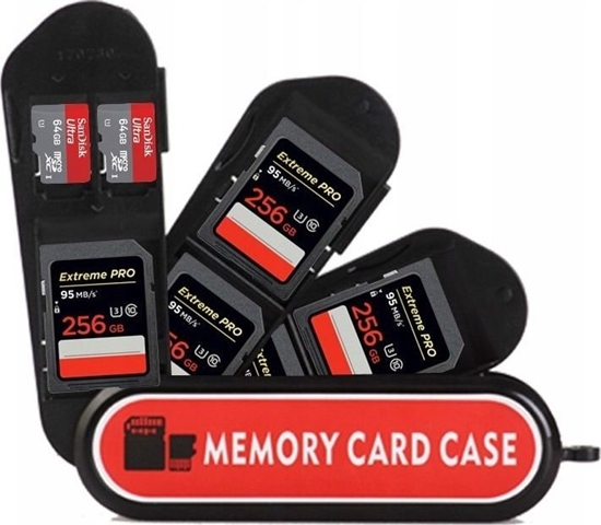 Picture of Futera Case Etui Pudeko Box Na Karty Pamici 5x Sd Sdhc Sdxc + 2x Microsd / Kh4 - Typ A