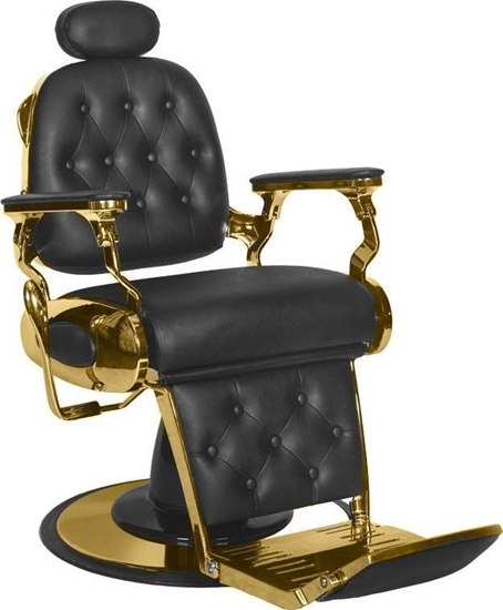 Picture of Gabbiano GABBIANO FOTEL BARBERSKI FRANCESCO GOLD CZARNY