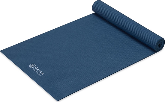 Изображение Gaiam GAIAM ESSENTIALS MATA DO JOGI 6 MM Z PASKIEM NAVY 63314