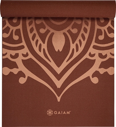 Picture of Gaiam GAIAM MATA DO JOGI INTENSE RUST SUNDIAL LAYERS 5MM 65738