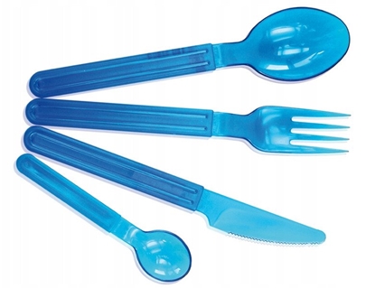 Изображение Galda piederumu komplekts 4 5x3x19cm Trippy caurspidigi zils 8000303095293